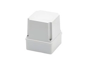 Spojovací krabice GEWISS GW44214 s vysokým víkem, nerezové šrouby, IP65, 100x100x120, hladké stěny