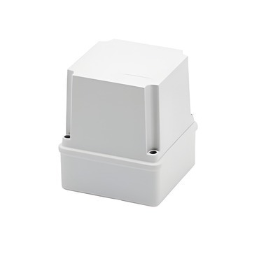 Spojovací krabice GEWISS GW44214 s vysokým víkem, nerezové šrouby, IP65, 100x100x120, hladké stěny