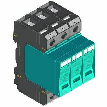 SEZ PO II 3 280V/40kA Přepěťová ochrana PO II 3 280 V/40 kA, modulární, vyměnitelná, C+D