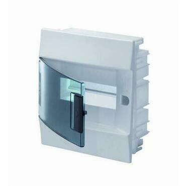 Rozvodnice zápustná ABB 1SLM004101A1202, IP41/8M, průhledná dvířka