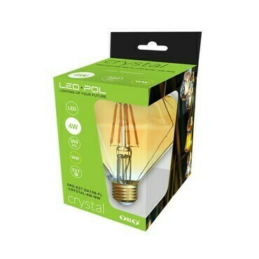 LED žárovka LED-POL Fl Crystal E27 DA108 4W teplá bílá