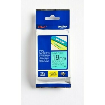BROTHER  Páska 18  TZe-741 zelená/černá