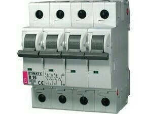 Jistič čtyřpolový ETI 002116511, ETIMAT 6 3p+N B4
