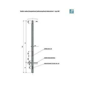 LBS 3,5 stožár sadový jednostupňový