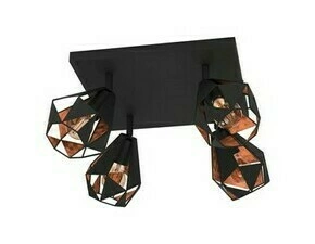 Svítidlo bodové EGLO QUADRAT 4 E27 SW KUPFER-ANTIK CARTON 7