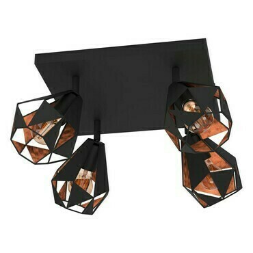 Svítidlo bodové EGLO QUADRAT 4 E27 SW KUPFER-ANTIK CARTON 7