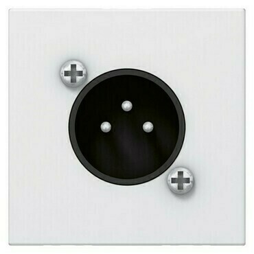 LEG 078756 MOSN ZÁS. XLR 3P SAMEC 2M BÍLÁ