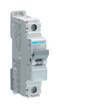 Jistič jednopólový HAGER NCN125 1 pól. 25A, char.C, 10 kA