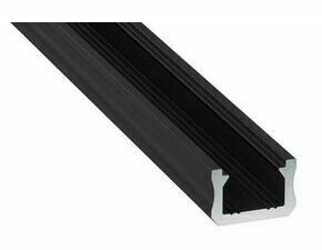 LED profil GREENLUX AL-PROFIL X BLACK 1M (10-0082-10)