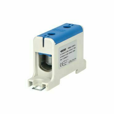 EL 1006620 Svorka univerzální UK 95/1 N, 245A, 1pól., AL/CU, krytá, modrá, na DIN/panel (bal.240)