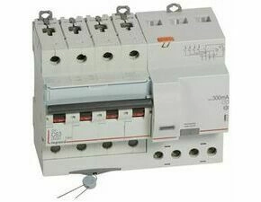 Chránič kombinovaný LEGRAND 411211 DX3 KOMB. 4P C63 300MA AC 6KA