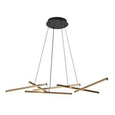 Závěsné svítidlo Severine černá/zlatá LED 40W RABALUX 72369