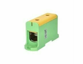 EL 1006639 Svorka univerzální UK 240/1 PE, 425A, 1pól., AL/CU, krytá, zel.-žl, na panel (bal.100)