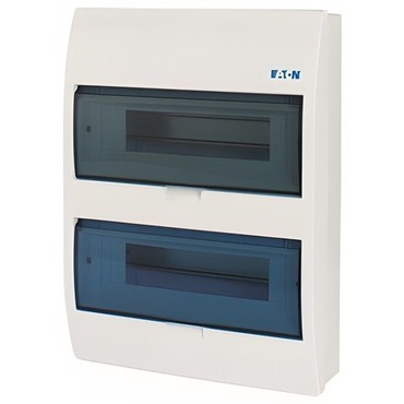 Rozvodnice nástěnná EATON 280349 BC-O-2/24-ECO, průhledné plast. dveře, 2 řady, 24 modulů