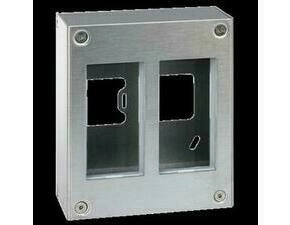 Krabice kovová SIMON 51000012-036, nástěn. Simon 500, 2M nebo 4M K45, hliník/nerez ocel