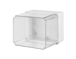 FAM Krabice SolidBOX 68101 IP65, 170x135x241mm, průhledné víko, hladké boky
