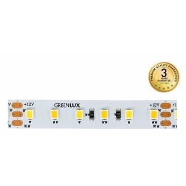 Pásek LED GREENLUX DUAL IP20 / 5m, teplá bílá