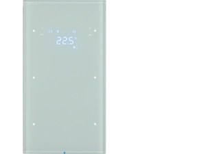 HAG 75642050 Dotykový sensor 2-násobný s termostatem, Berker R.3, sklo, bílá