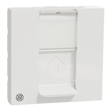 SCHN NU946120 Unica - Centrální deska RJ45 Keystone, 2M, Bílá Antibakteriální