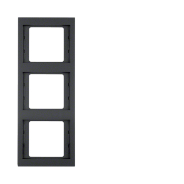 HAG 13337006 Rámeček 3-násobný, svislý, Berker K.1, antracit, mat