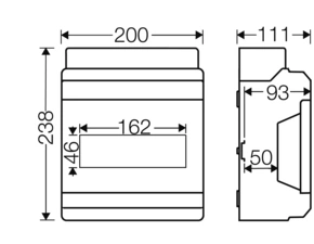HEN KV PC 8109 Jističová skříň