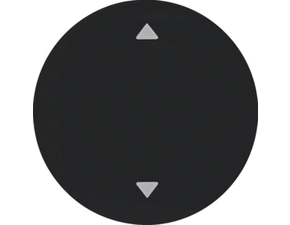 HAG 16202005 Kryt s potiskem symbolu šipek, Berker R.x, černá lesk