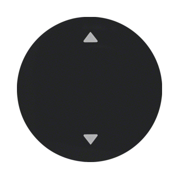 HAG 16202005 Kryt s potiskem symbolu šipek, Berker R.x, černá lesk