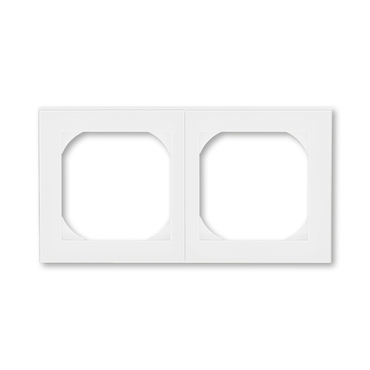 Rámeček dvojnásobný ABB Levit 3901H-A05520 03, bílá/bílá, s otvorem 55x55