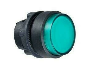 SCHN ZB5AW13 Ovládací hlavice stiskací prosvětlená, s přesahem - zelená