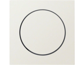 HAG 11378982 Centrální díl s knoflíkem pro otočný stmívač, Berker S.1, krémová, lesk