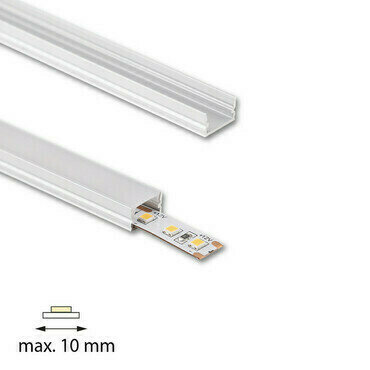 Profil přisazený MC LED PM 12x7mm bez difuzoru 2m