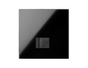 Sestava 1 násobná: 1 zásuvka RJ45, černá