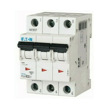 EATON 286604 PL6-C32/3 Jistič PL6, char C, 3-pólový, Icn=6kA, In=32A