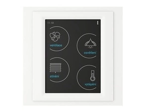 ELKO RFTW-ABL-BIC-CIV RF Touch-W_ černá/ledová/sl.kost Ovládací dotyková jednotka - montáž na zeď RP