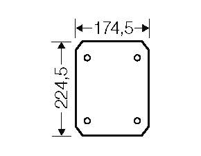 HEN EB MP 25 Montážní deska k rozvodnicím typu EB