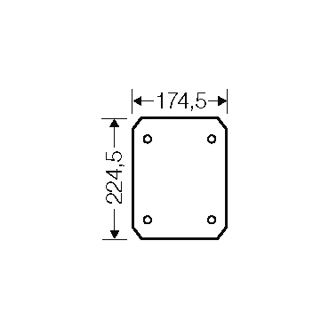 HEN EB MP 25 Montážní deska k rozvodnicím typu EB