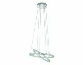 Svítidlo závěsné EGLO LED-HL 2 RINGE, CHROM KRISTALL VARRAZO