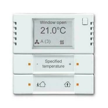 Snímač teploty ABB KNX 2CKA006134A0334, studio bílá, s regul. a ovl. 2-/4nás.; 6128/28-84-500