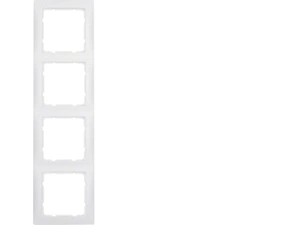 HAG 10149909 Rámeček 4-násobný, Berker S.1, bílá, mat