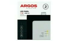 ARGOS LED panel vestavný, čtverec 7W 480LM IP20 CCT - Černá