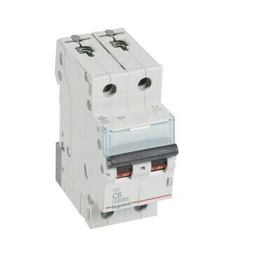 Jistič dvoupolový LEGRAND 404201 TX3 2P C6 10000A