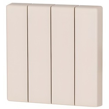 EATON 126051 CWIZ-04/02 Kryt RF tlačítka 4x1/4 55x55mm, Krémová, matná