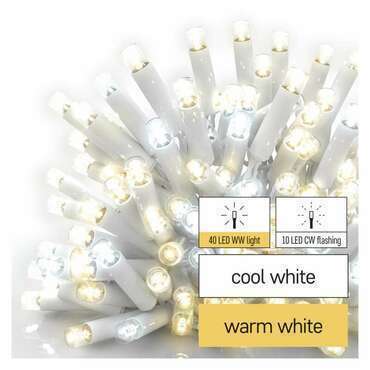 EMOS D2CN02 PROFI-CONN ICICLE 50LED 3M-BWHITE IP44  WW/CW FL