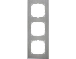 SCHN MTN4030-3646 Merten - Rámeček trojnásobný M-Pure Decor, Stainless Steel/Aluminium