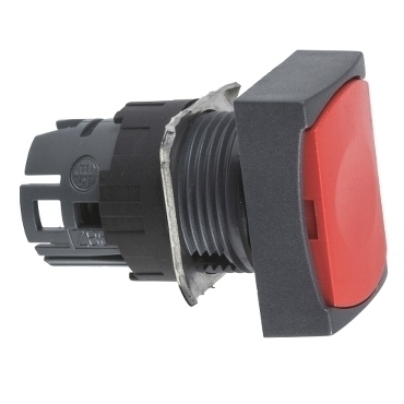 SCHN ZB6DA4 Ovládací hlavice stiskací, lícující s návratem - rudá