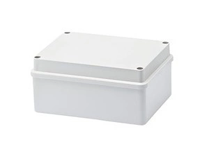 Spojovací krabice GEWISS GW44206 s víkem, nerezové šrouby, ip56, 150x110x70, hladké stěny, šedá