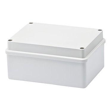 Spojovací krabice GEWISS GW44206 s víkem, nerezové šrouby, ip56, 150x110x70, hladké stěny, šedá