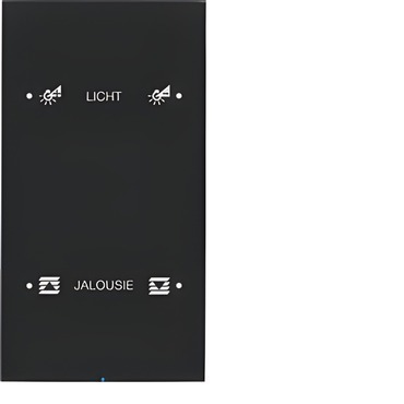 HAG 75142155 Dotykový sensor 2-násobný komfort, Berker R.3, sklo, černá