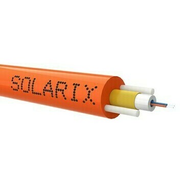 Kabel optický SOLARIX SXKO-DAC-2-OS-PP, 2vl, CLT, Singlemode, 9/125, OS, PP, Fca, venkovní, 1m