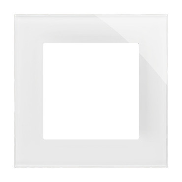 SIMON TRN1/181 Rámeček 1 násobný, skleněný bílá